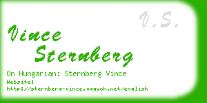 vince sternberg business card